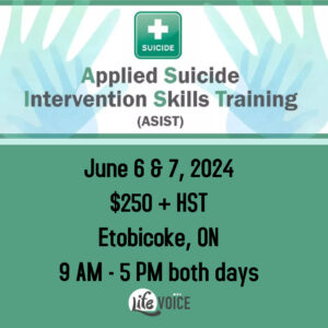 ASIST Applied Suicide Intervention Skills Training Toronto